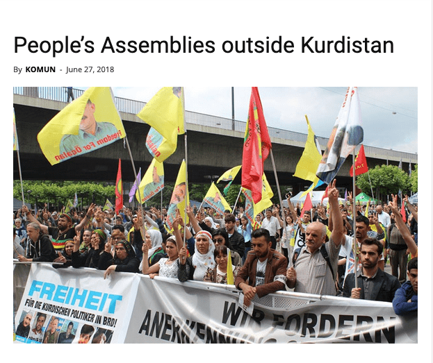 People’s Assemblies outside Kurdistan