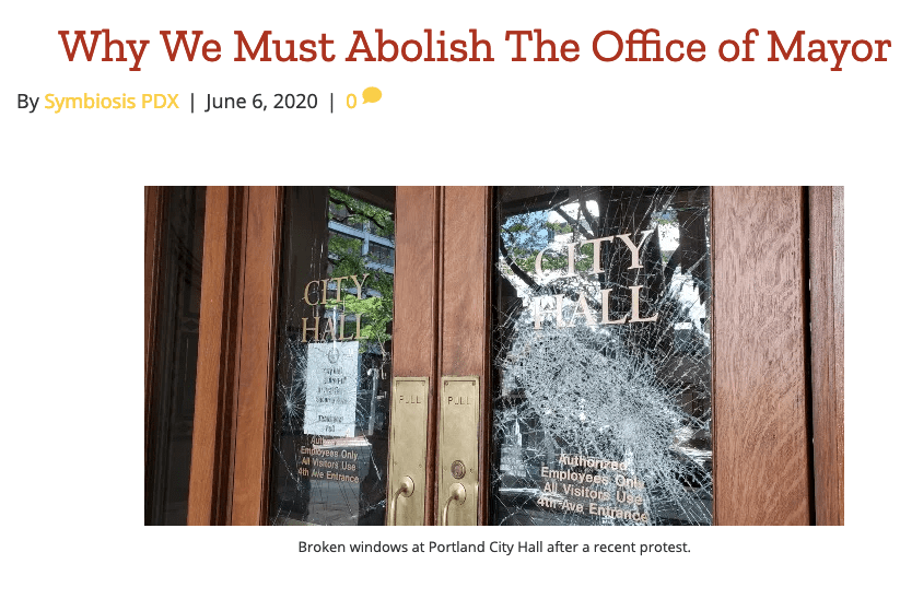 Why We Must Abolish the Office of Mayor