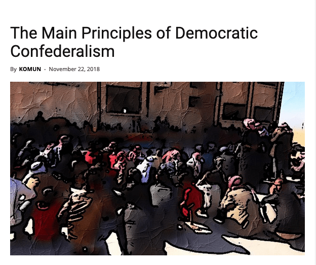 The Main Principles of Democratic Confederalism