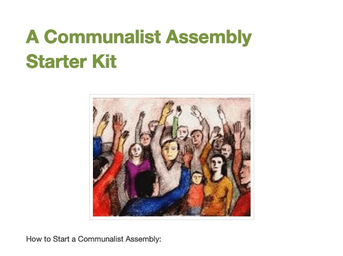 A Communalist Assembly Starter Kit