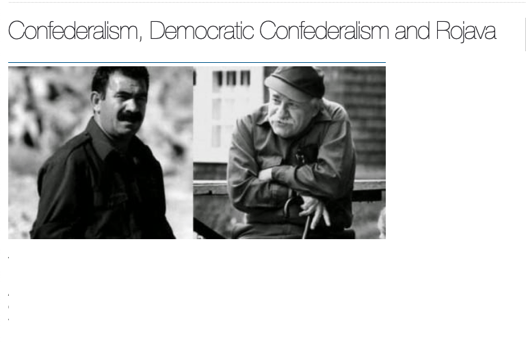 Confederalism, Democratic Confederalism and Rojava