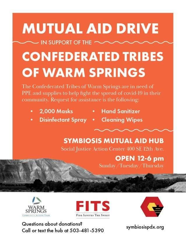 Warm Springs Mutual Aid Drive